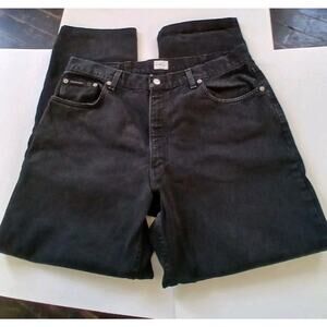 CK Calvin Klein Black Jeans Mens ACTUAL 36x 29 Straight Leg Denim Classic Fit